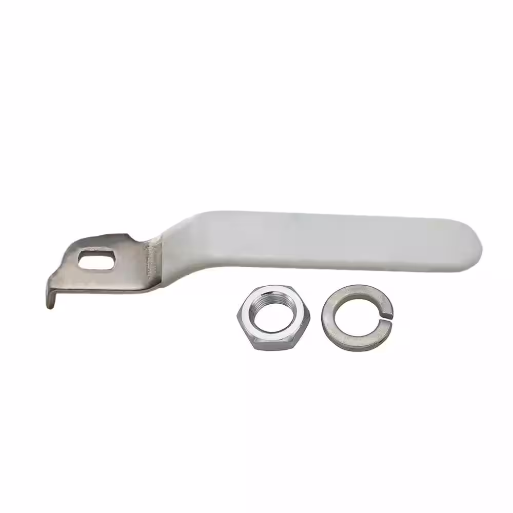 The Plumber's Choice Replacement Lever Handle for 3/4 in. Ball Valve, Stainless Steel Quarter Turn Vinyl Grip Handle for Easy Water Shutoff