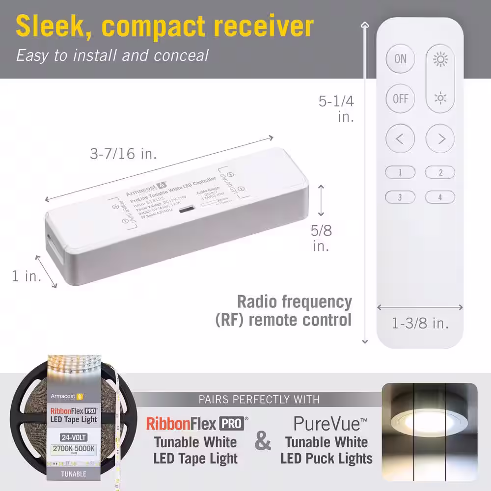 Armacost Lighting ProLine CCT Tunable White Lighting LED Remote Control