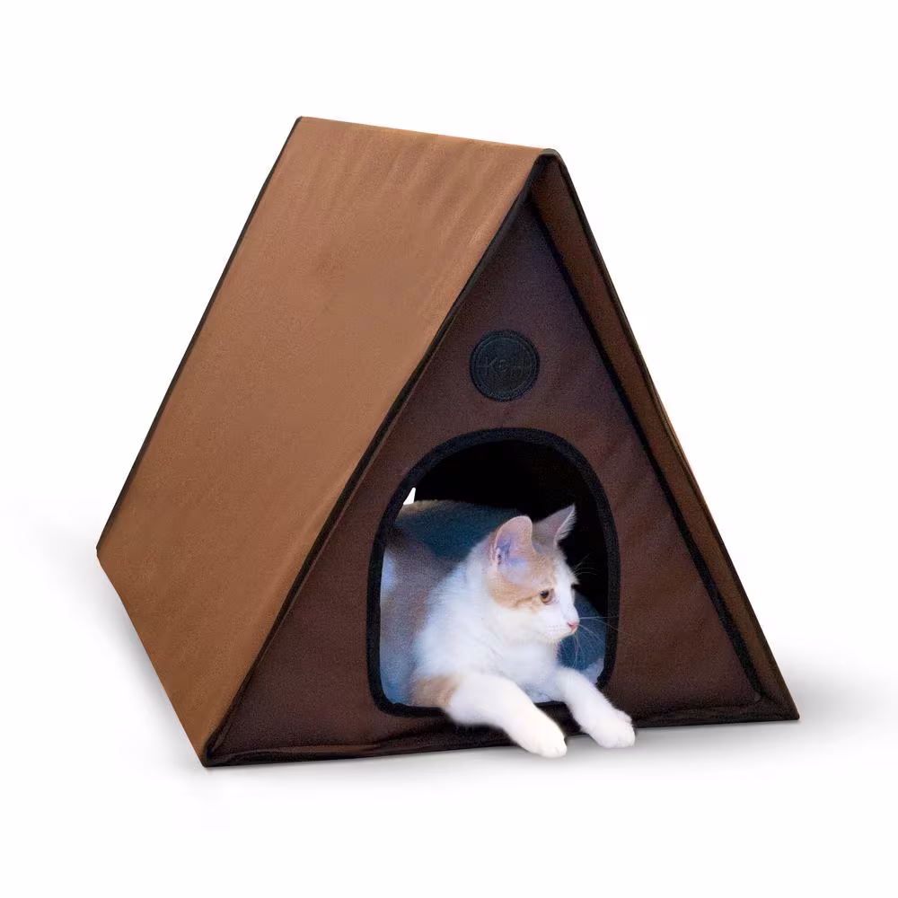 K&H Pet Products Outdoor Heated Kitty A-Frame House