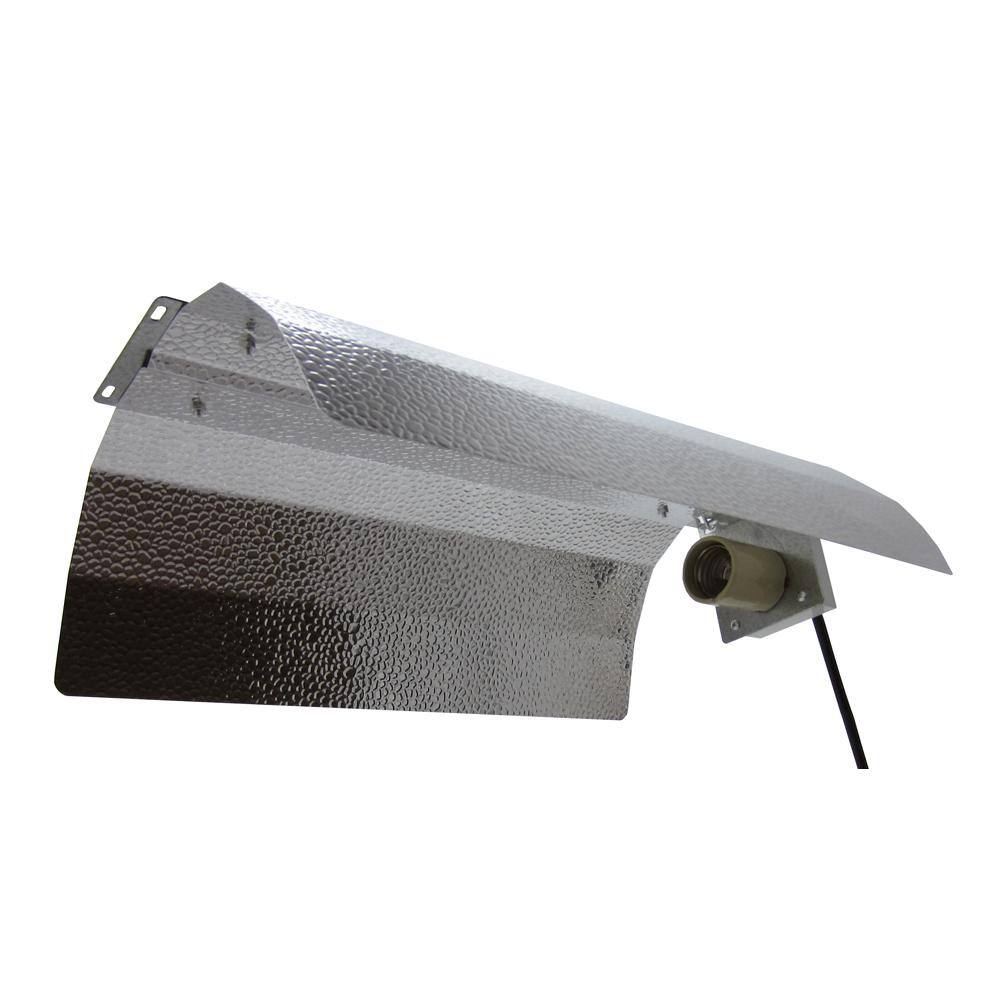 ViaVolt Gull Wing Economy Grow Light Reflector 120-240-Volt 15 ft. Ballast Cord 250-1000-Watt Silver Reflector for Grow Light