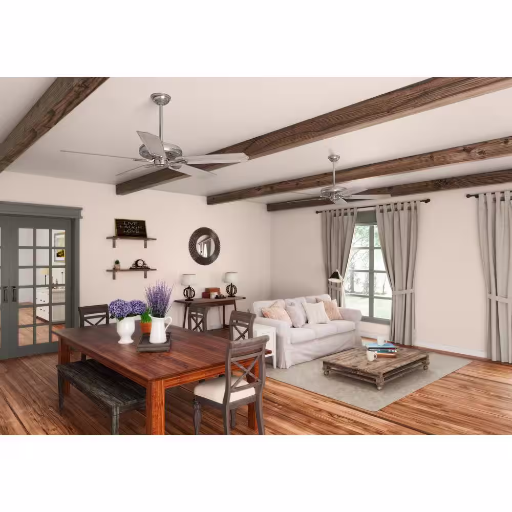Hunter Royal Oak 60 in. Indoor Brushed Nickel Ceiling Fan with Remote Control