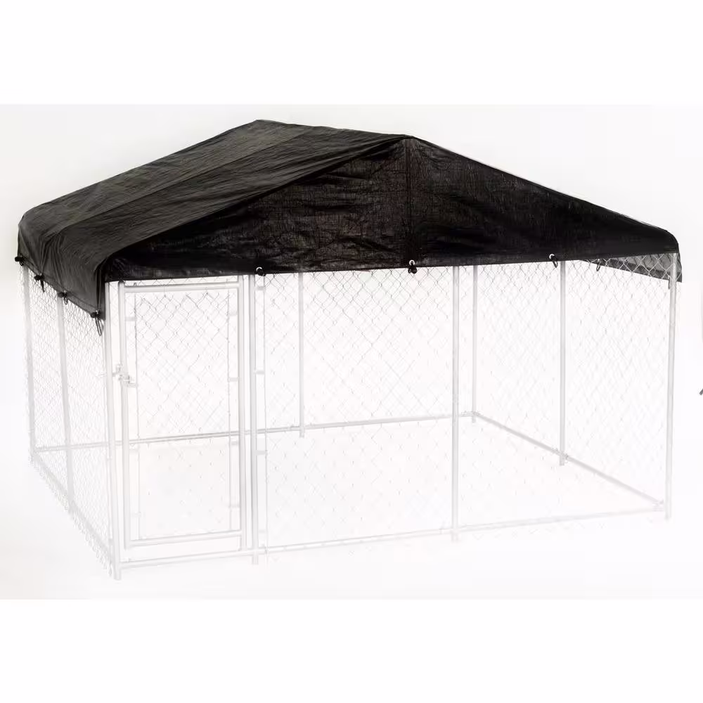 Weatherguard Extra Large 10ft. X 10ft. - All Season Waterproof COVER for Lucky Dog Outdoor Kennels and Pens - Kennel NOT INCLUDED