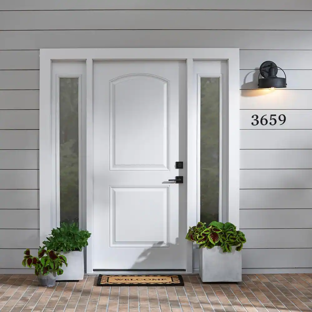 Everbilt 4 in. Black Flush Mount Metal House Number 1