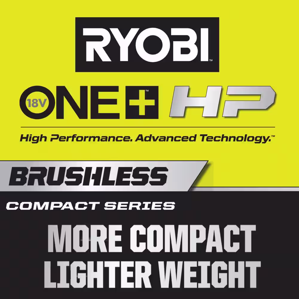 RYOBI ONE+ HP 18V Brushless Cordless Compact 3/8 in. Right Angle Drill, One-Handed Recip Saw, and Cut-Off Tool (Tools Only)