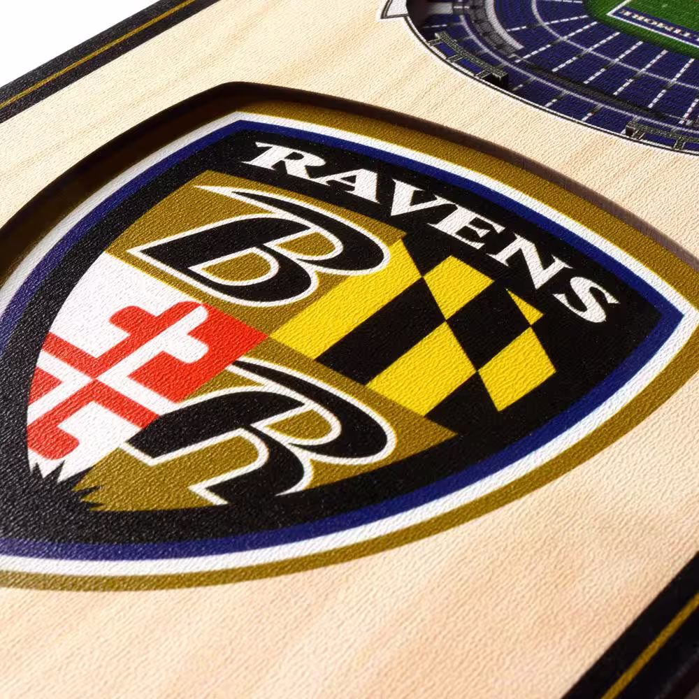YouTheFan NFL Baltimore Ravens 6 in. x 19 in. 3D Stadium Banner-M&T Bank Stadium