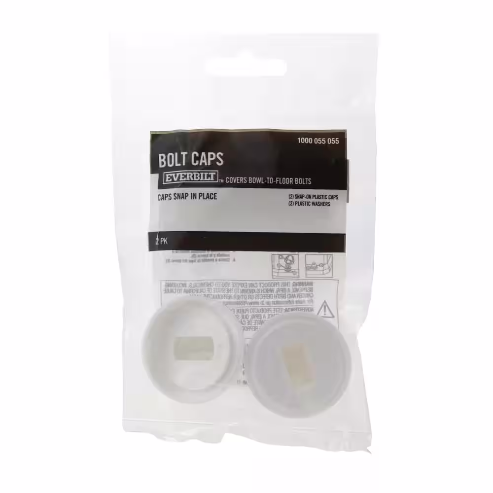 Everbilt 1 in. Toilet Bolt Caps (2-Pack)