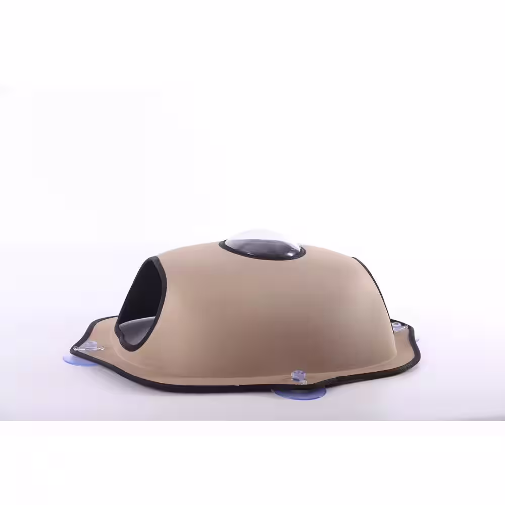 K and H Pet Products 27 in. x 20 in. Medium Tan EZ Mount Window Bubble Pod/Bed