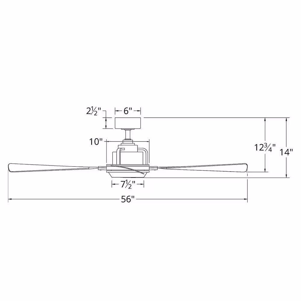 Modern Forms Osprey 56 in. LED Indoor/Outdoor Oil Rubbed Bronze 3-Blade Smart Ceiling Fan with 3000K Light Kit and Wall Control