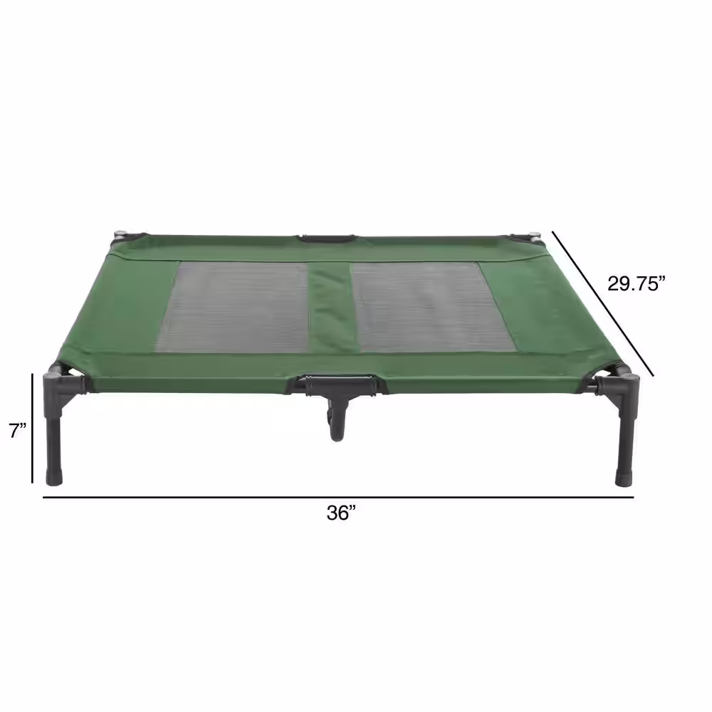 Petmaker Large Green Elevated Pet Bed