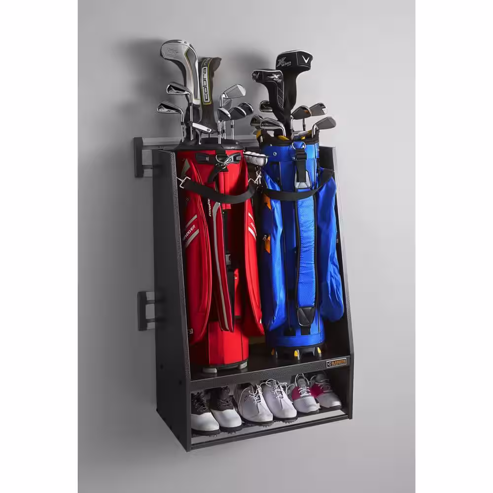 Gladiator GearTrack Gray Steel 2-Bag Golf Organizer