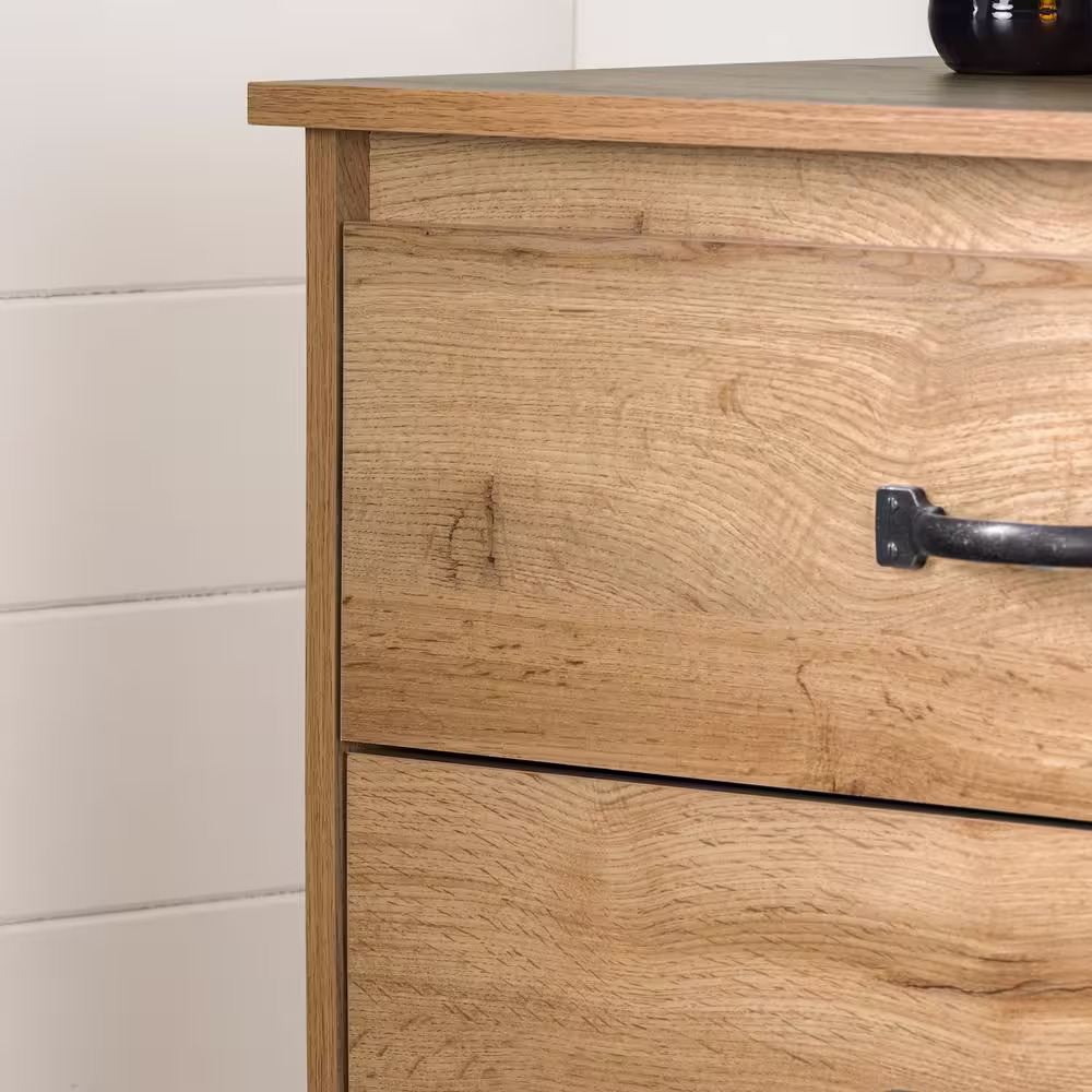 South Shore Tassio 5-Drawer Nordik Oak Chest 48.75 in X 29.75 in X 19 in