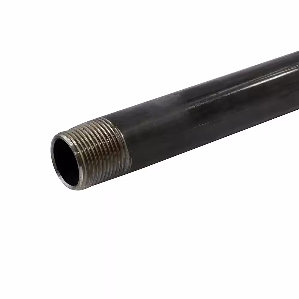 The Plumber's Choice 3/4 in. x 24 in. Black Steel Pipe