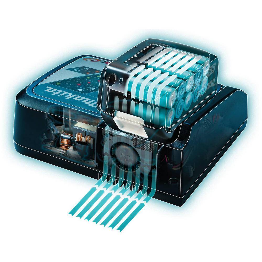 Makita 18V LXT Lithium-Ion Battery and Rapid Optimum Charger Starter Pack (5.0Ah) with bonus 18V LXT Reciprocating Saw