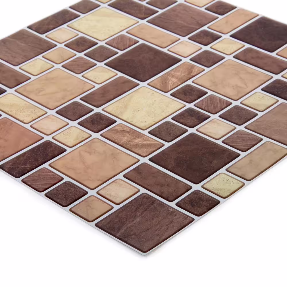None Peel and Stick Wall Tiles for Kitchen Backsplash Bathroom and Living Room