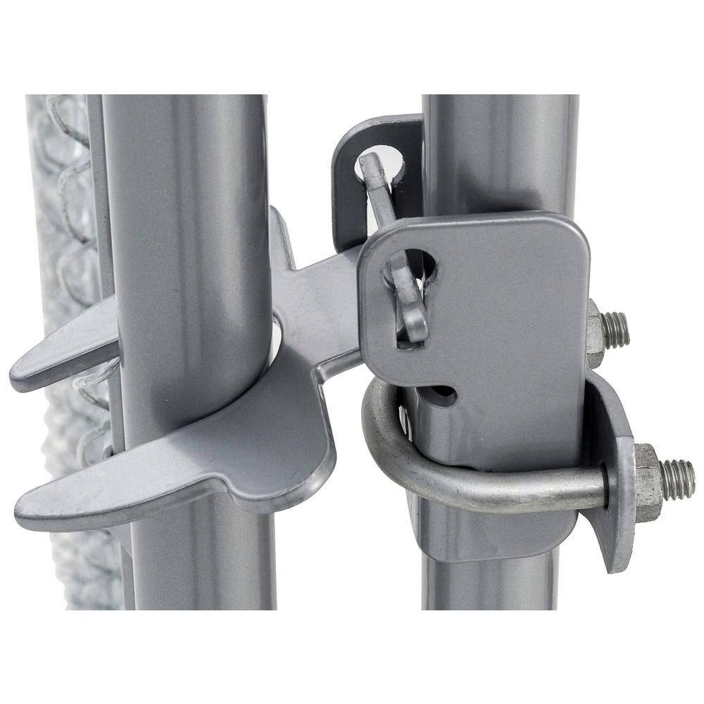 Lucky Dog 4 ft. H x 5 ft. W x 10 ft. L or 4 ft. H x 8 ft. W x 6.5 ft. L - 2-in-1 Galvanized Chain Link with PC Frame Box Kit