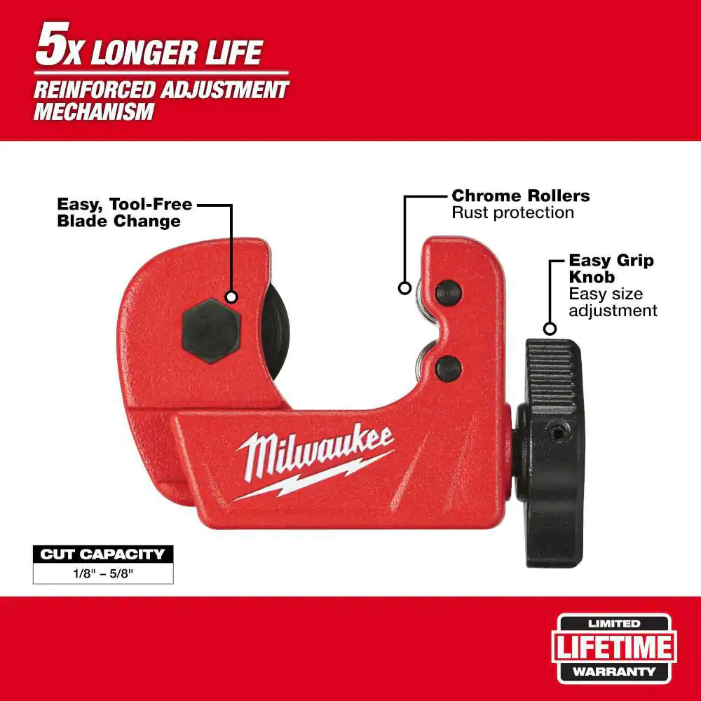 Milwaukee 1/2 in. Mini Copper Tubing Cutter