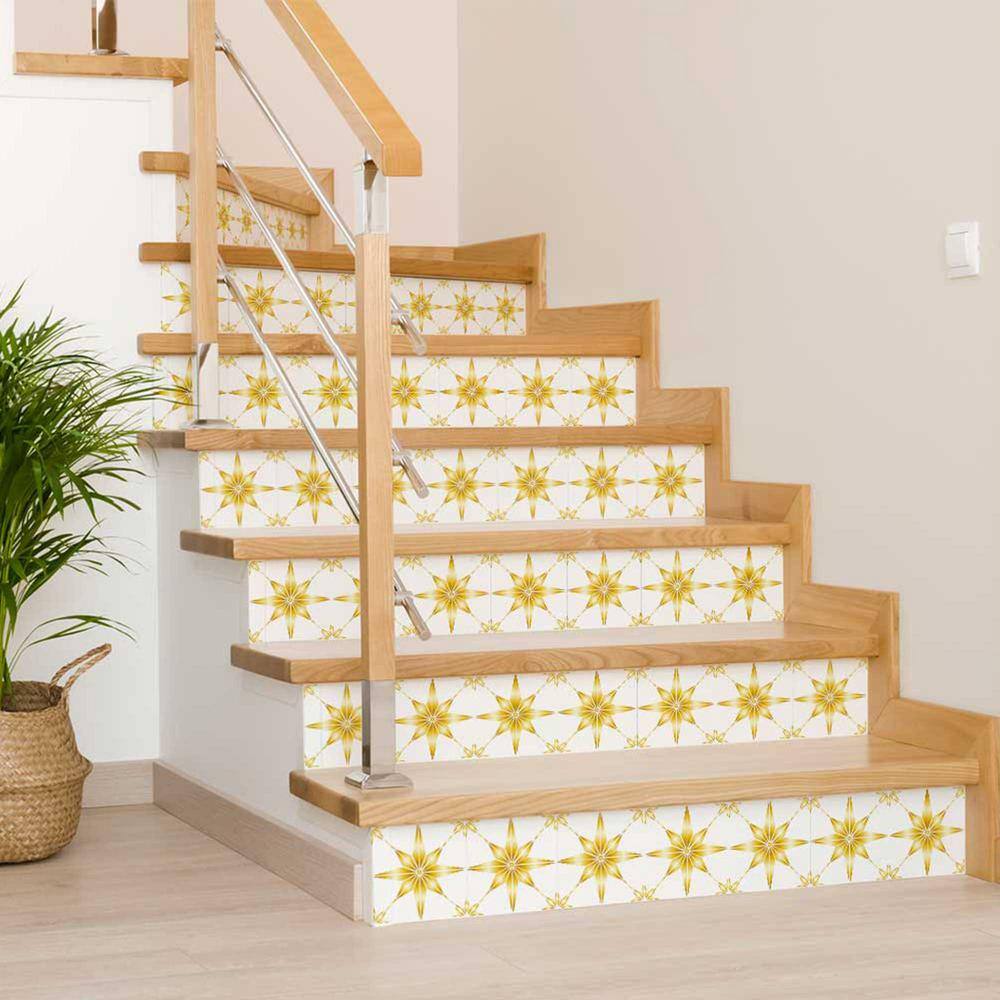 None Yellow B73 12 in. x 12 in. Vinyl Peel and Stick Tile (24-Tiles, 24 sq. ft. /Pack)
