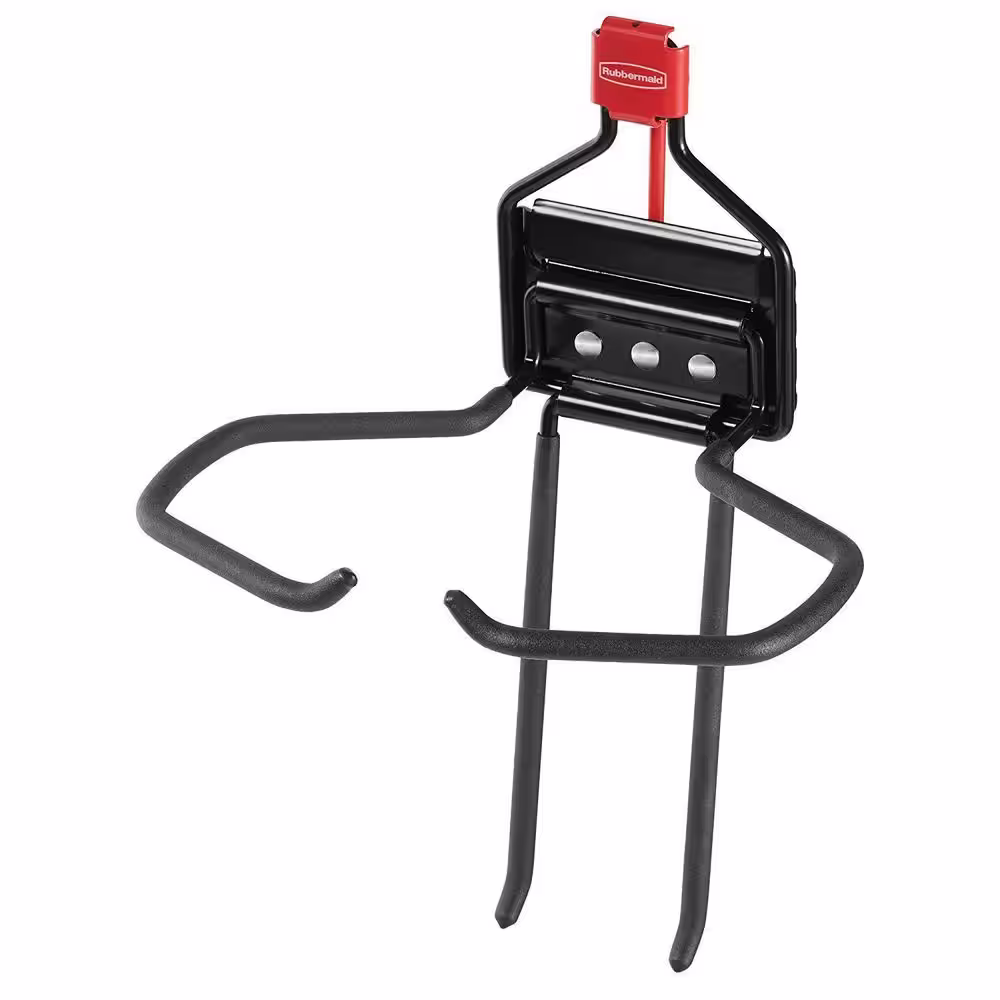 Rubbermaid Storage Shed Hook Space Saving Large Mounted Power Tool Holder (6-Pack)