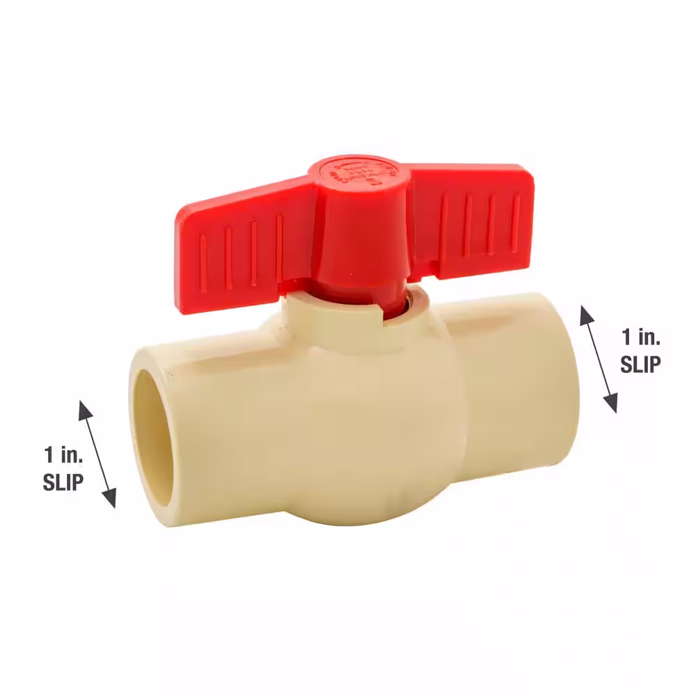 None 1 in. CPVC Ball Valve