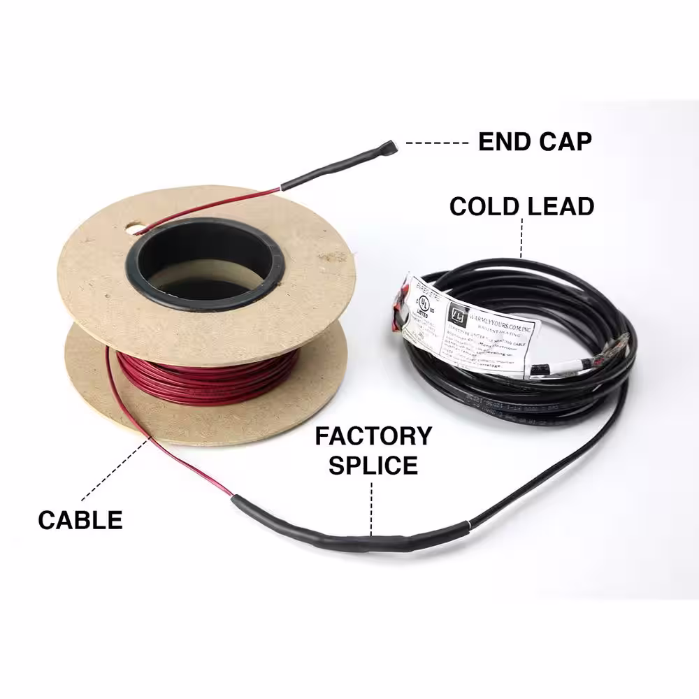 WarmlyYours TempZone 90 ft. Cable System with Touch Screen Thermostat (Covers 22.5 Sq. Ft)