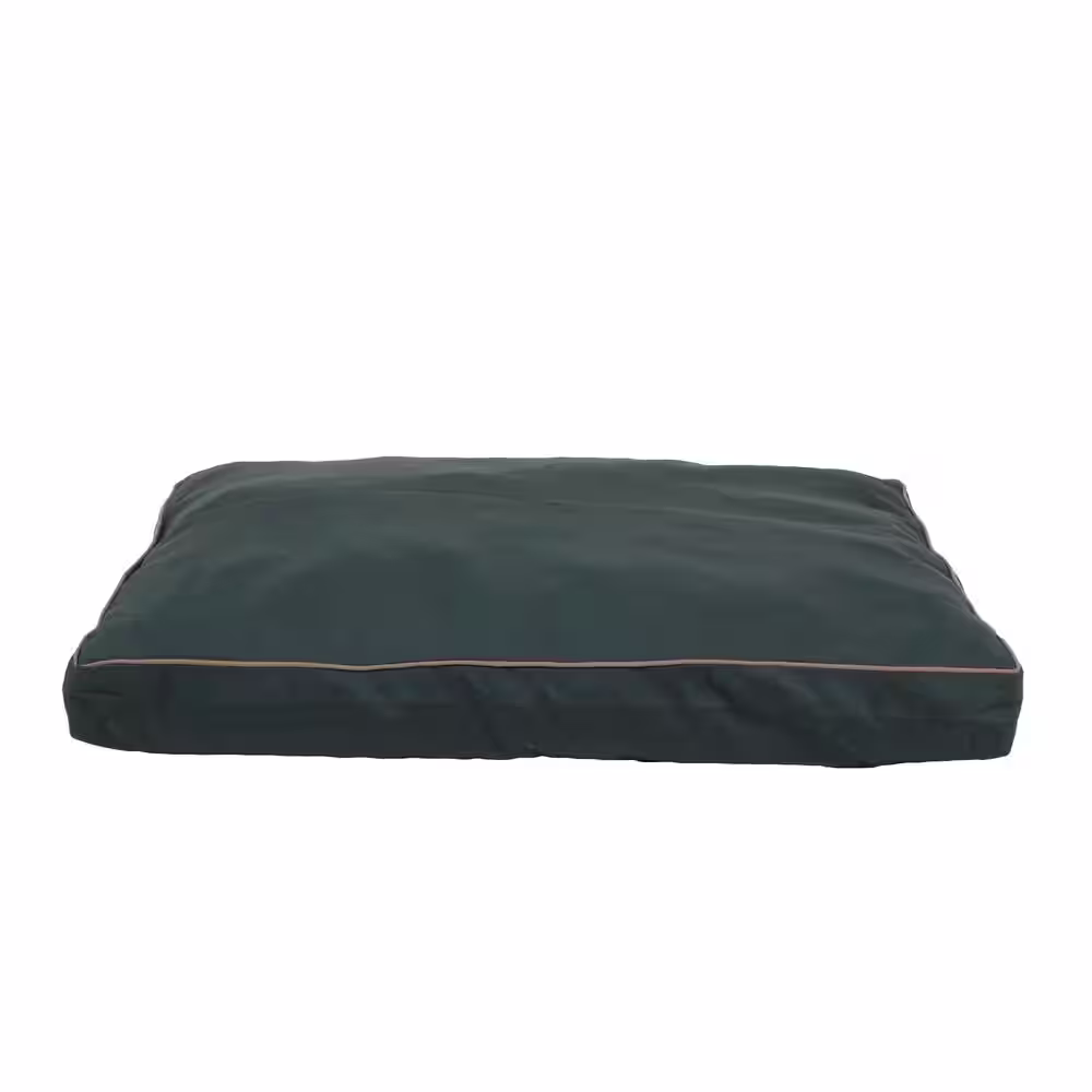 None Large Hunter Green Indoor/Outdoor Faux Gusset Jamison Bed