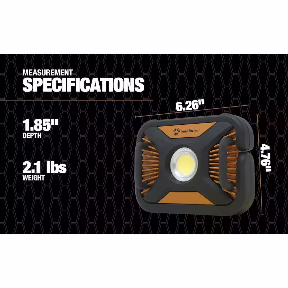 Southwire 2,000 Lumens LED Rechargeable Work Light