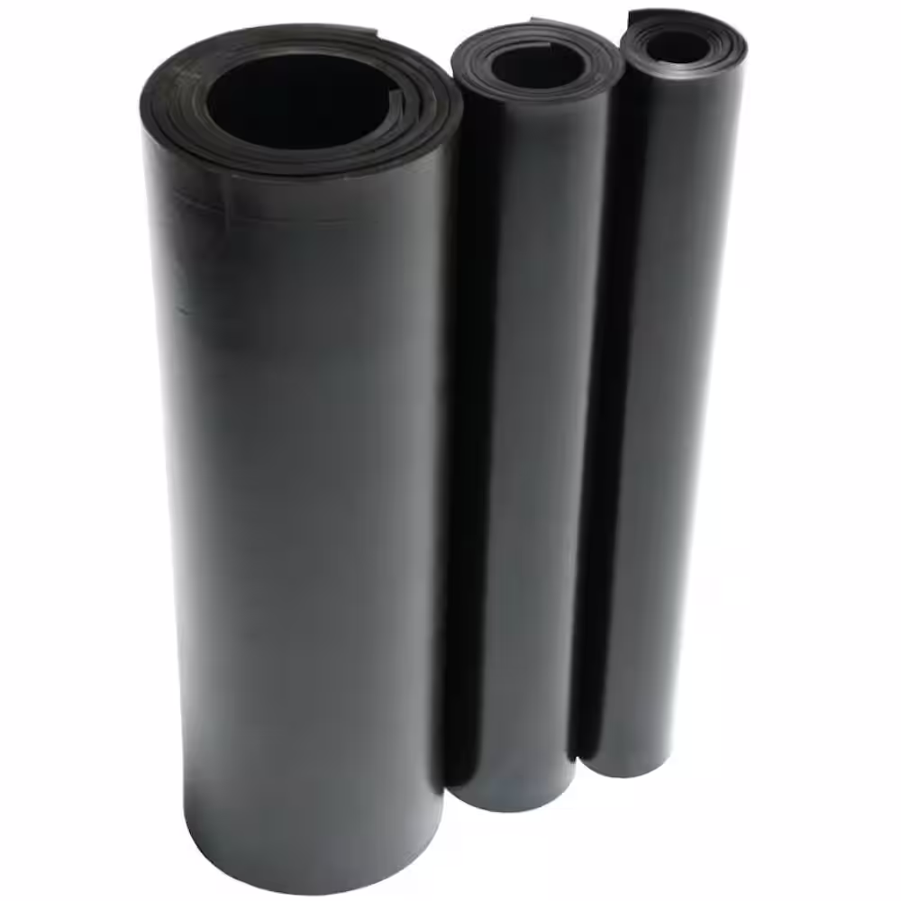 Rubber-Cal EPDM 1/8 in. x 36 in. x 288 in. Commercial Grade 60A Rubber Sheet - Black