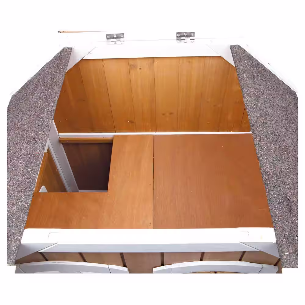 TRIXIE 30.5 in. L x 22.75 in. W x 35.25 in. H 2-Story Wooden Cat Cottage