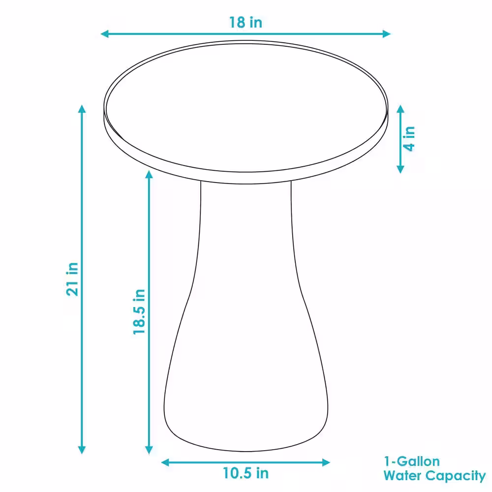 Sunnydaze Decor Duo-Tone Yam Glazed Ceramic Outdoor Bird Bath, UV/Frost Resistant