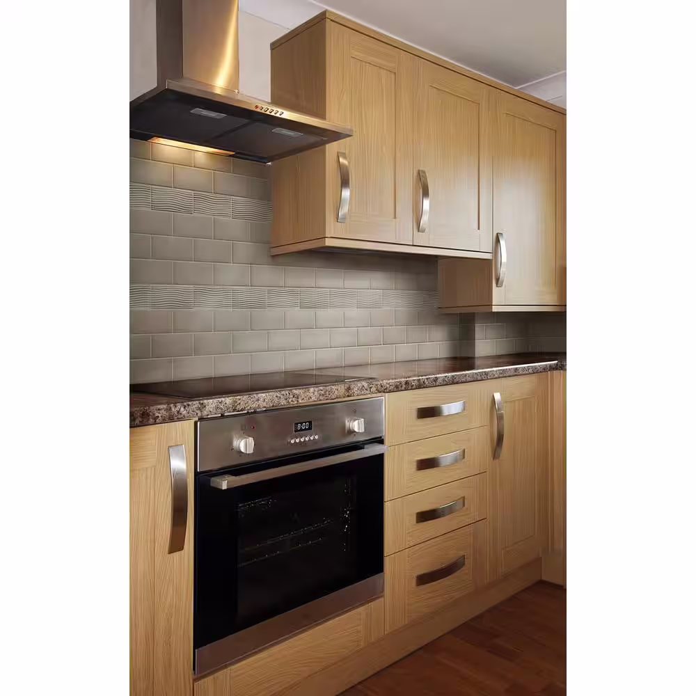 None Streamline Camo Brown Glossy 4 in. x 16 in. Ceramic Wall Tile (10.39 Sq. Ft. Case)
