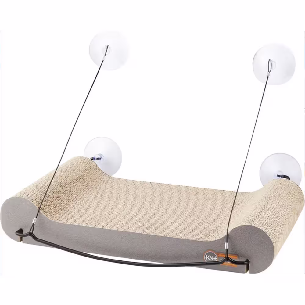 K and H Pet Products EZ Mount 11 in. x 20 in. x 2 in. Tan Scratcher Kitty Sill