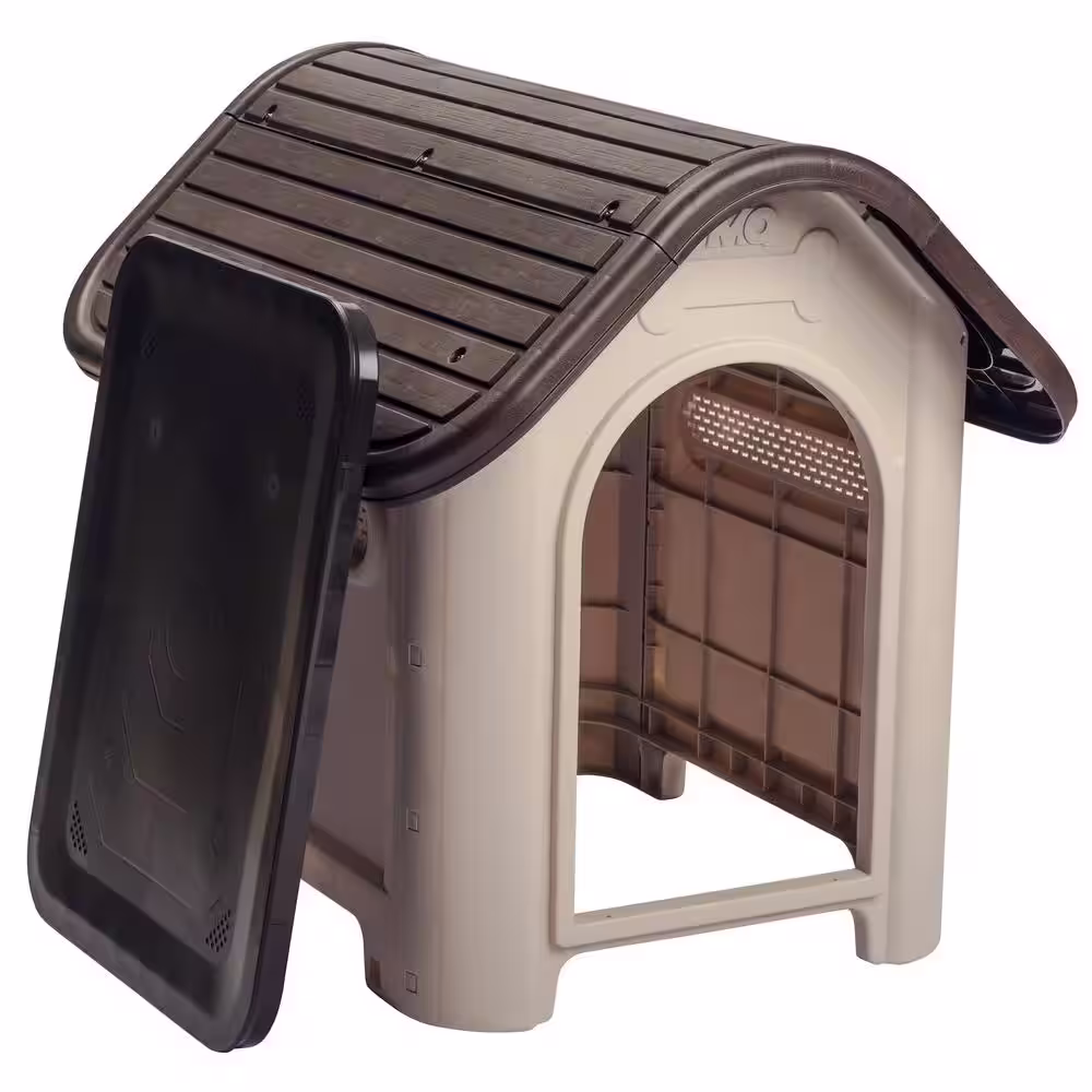 MQ Outdoor Dog House For Small and Medium Breeds with Matching Bowl
