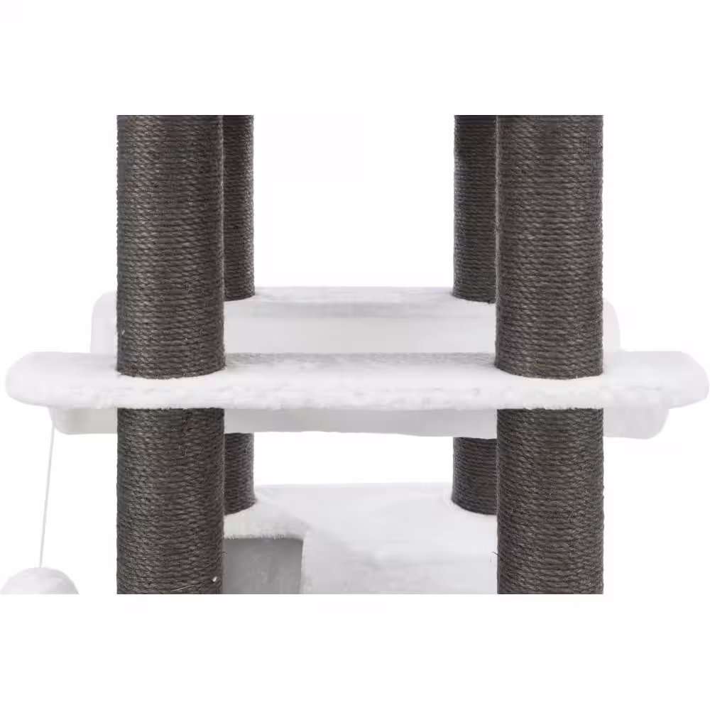 TRIXIE Cream/Gray Lucano Scratching Post Cat Tower