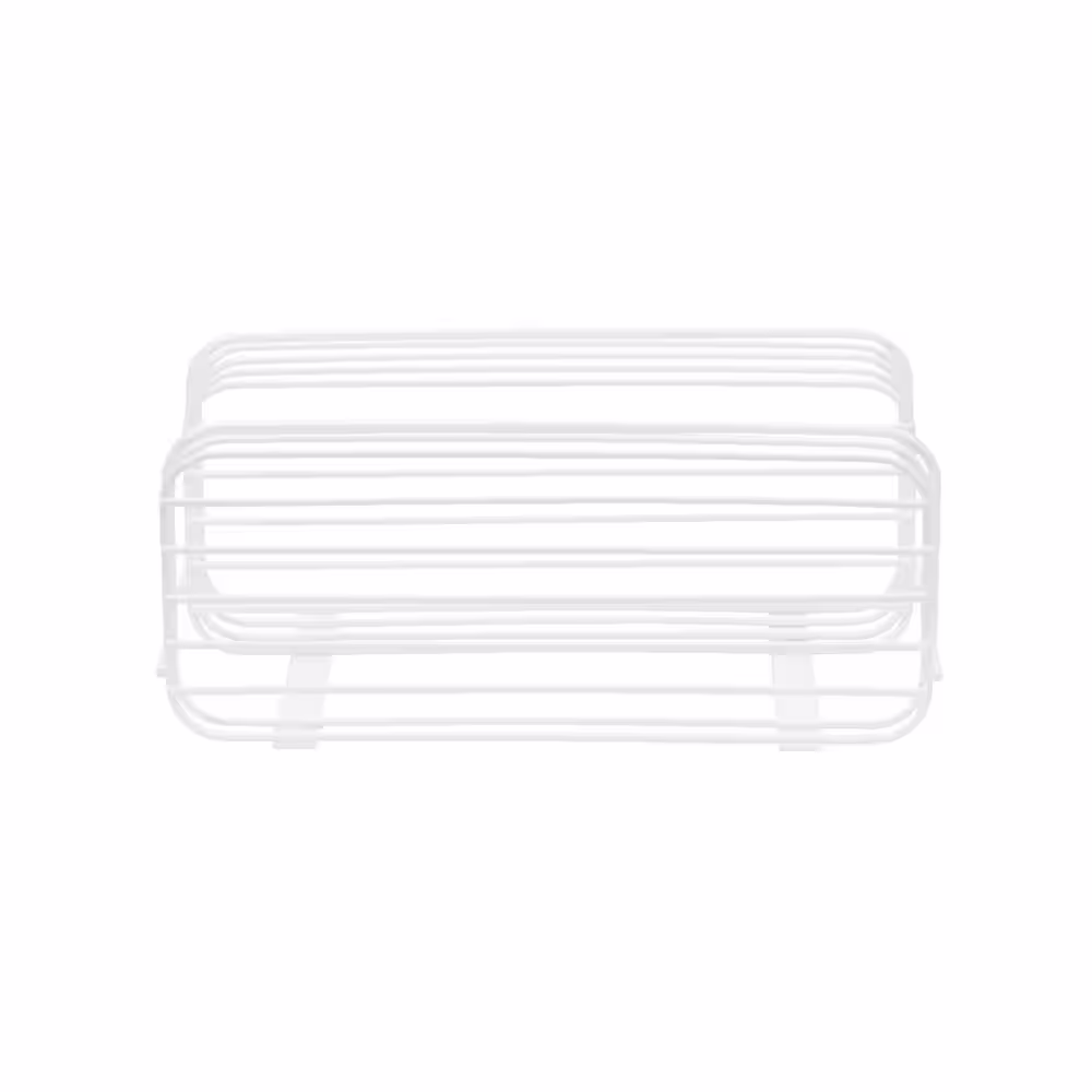 HOUSEHOLD ESSENTIALS White Double Rack Organizer
