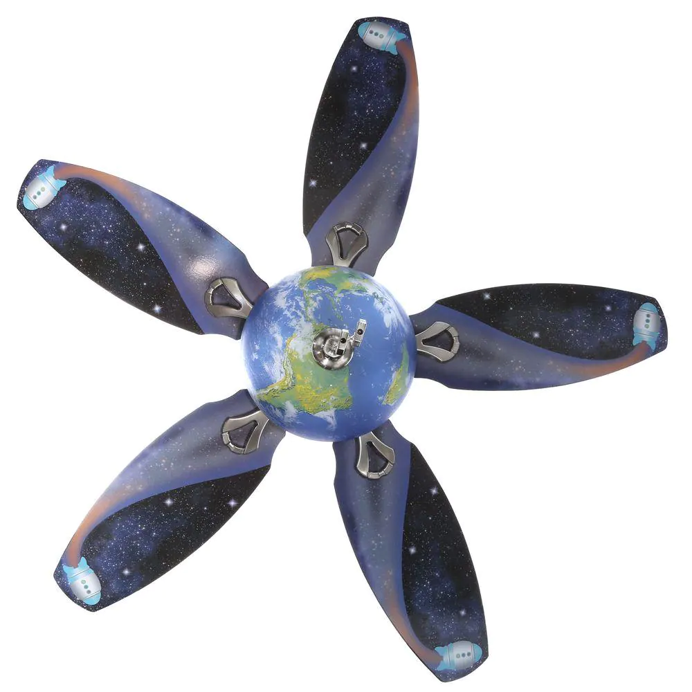 Hunter Discovery 48 in. LED Indoor Brushed Nickel Ceiling Fan with Light Kit