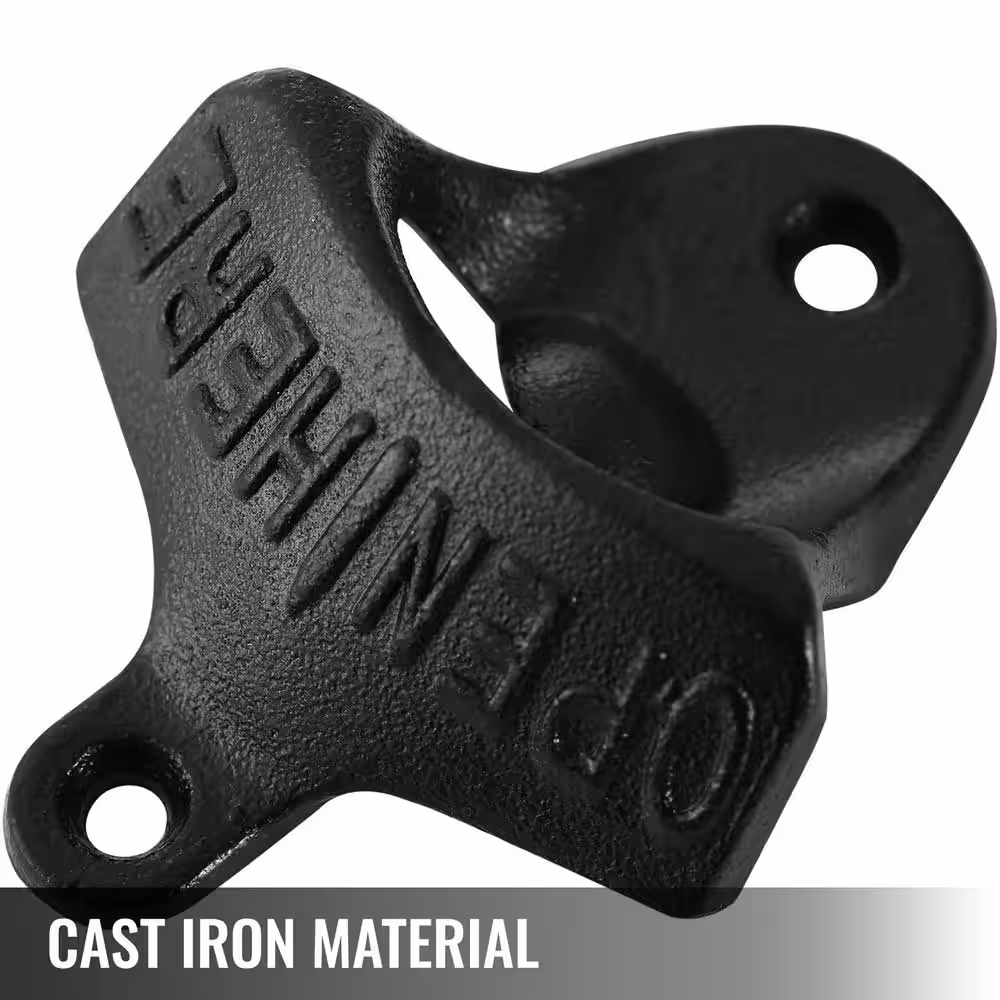 VEVOR Wall Mounted Bottle Opener Set of 100 pices Cast Iron Bottle Opener Vintage Finish Bottle Openers Beer Bottle Opener
