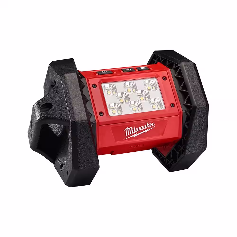 Milwaukee M18 18V Lithium-Ion Cordless Hammer Drill/Sawzall/Circular SawithLight Combo Kit (4-Tool) with M18 LED Flood Light