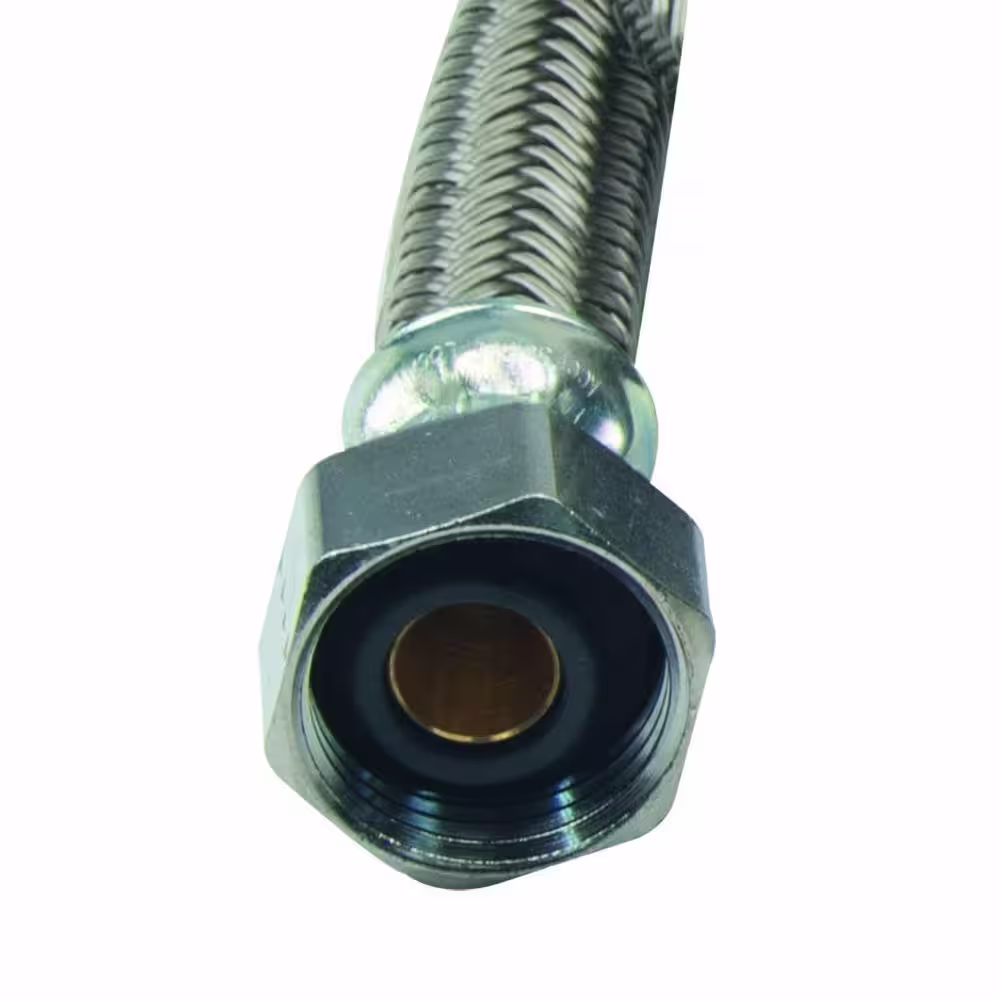 BrassCraft 1/2 in. FIP x 1/2 in. FIP x 36 in. Braided Polymer Faucet Supply Line
