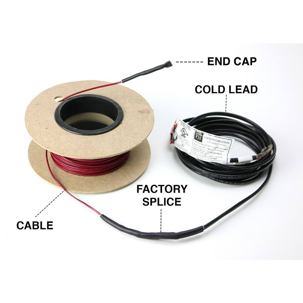 WarmlyYours TempZone 275 ft. Cable System with Touch Screen Thermostat (Covers 68.7 sq. ft.)