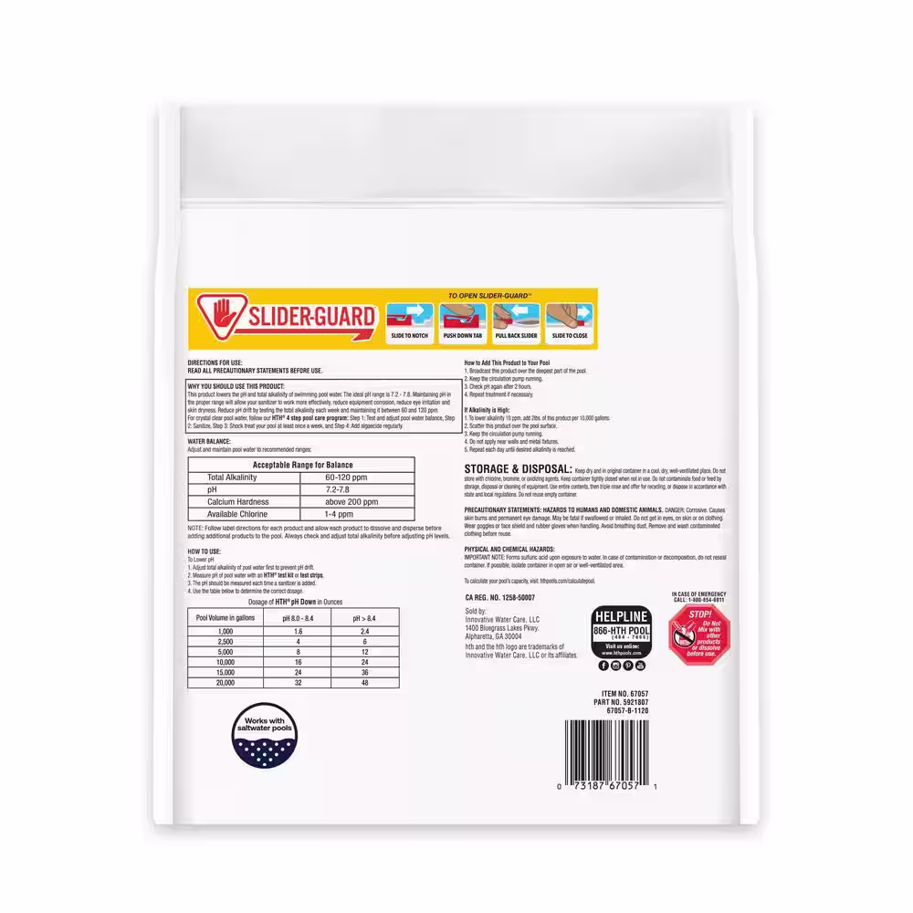 HTH 5 lbs. Pool Care Balancer PH Down