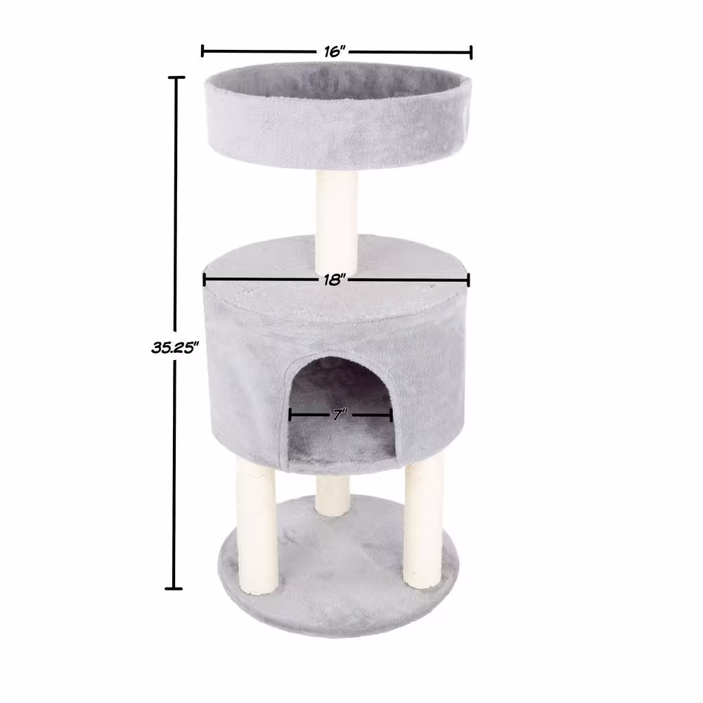 Petmaker Kitty Condo with Overhead Balcony