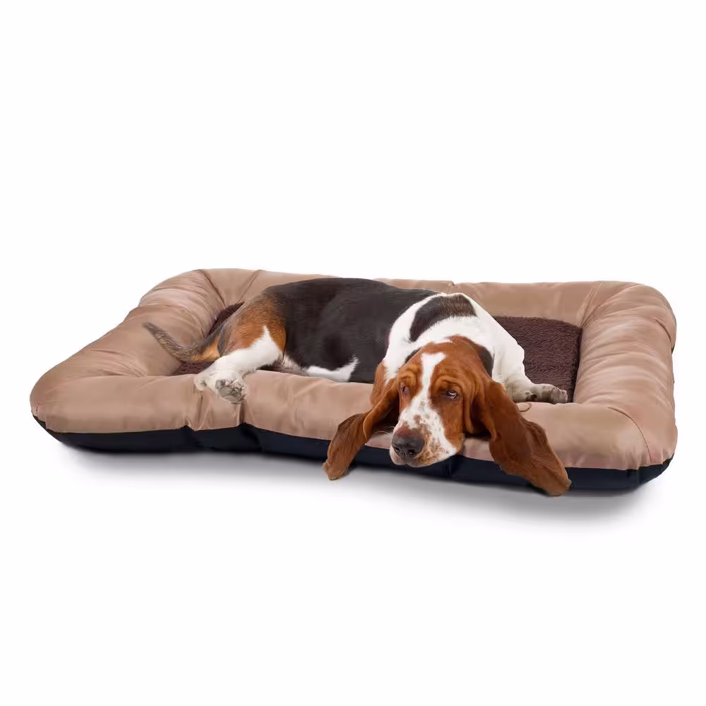 Petmaker Medium/Large Tan Comfy Cozy Pet Bed