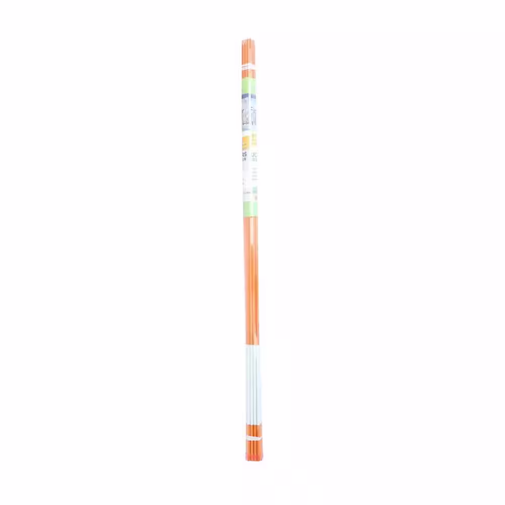 None 48 in. Orange Reflective Hollow Driveway Markers 5/16 in. Dia Snow Markers Snow Stakes (100-Pack)