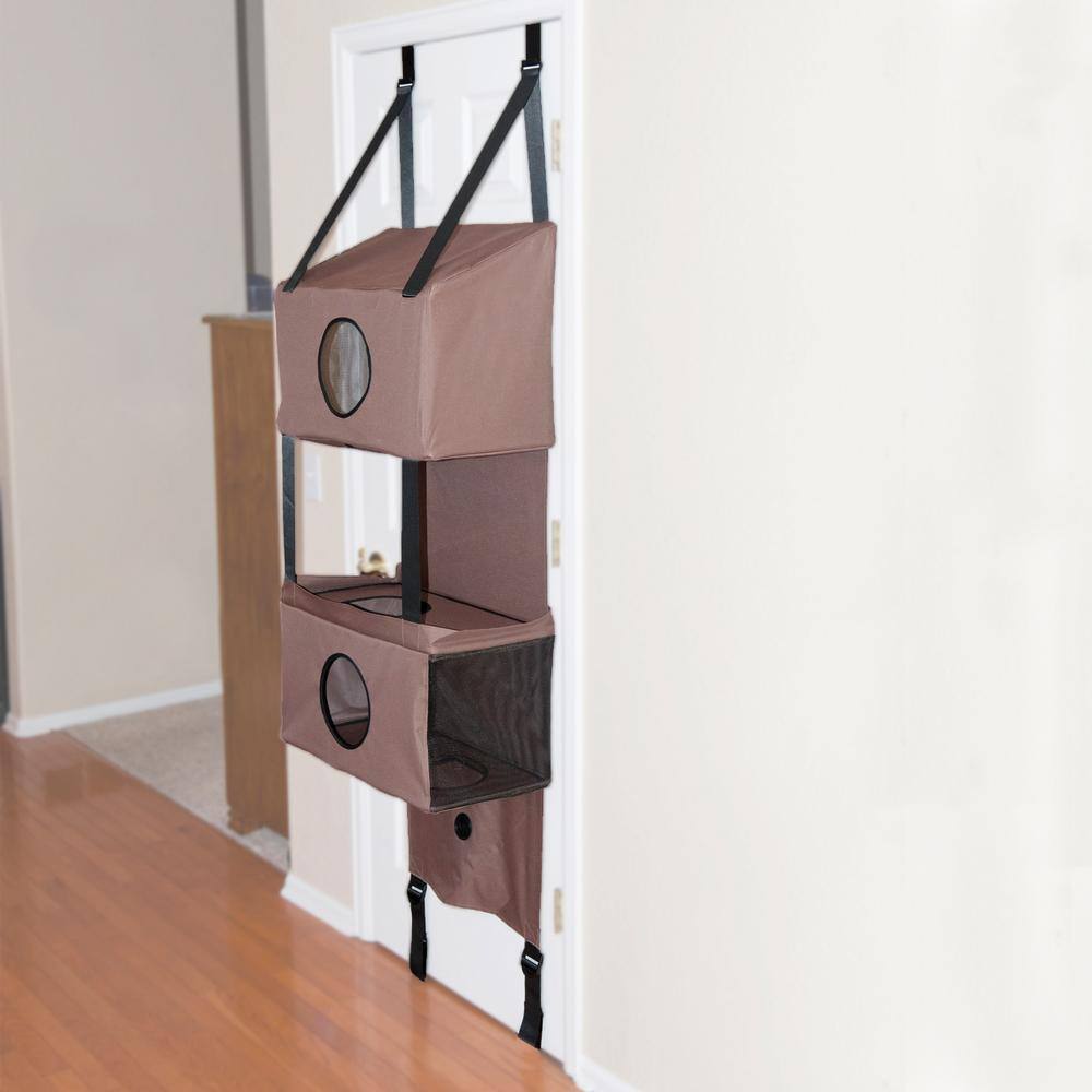 K and H Pet Products K&H Hangin Feline Funhouse Tan Condo