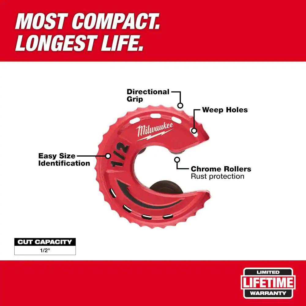 Milwaukee 1/2 in. Close Quarters Tubing Cutter