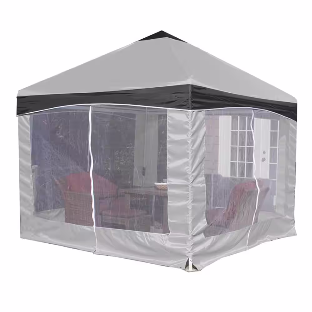 King Canopy King Canopy Garden Party Backyard Gazebo 13-Feet by 13-Feet, 4-Leg, Stone Garden, GP1313SG