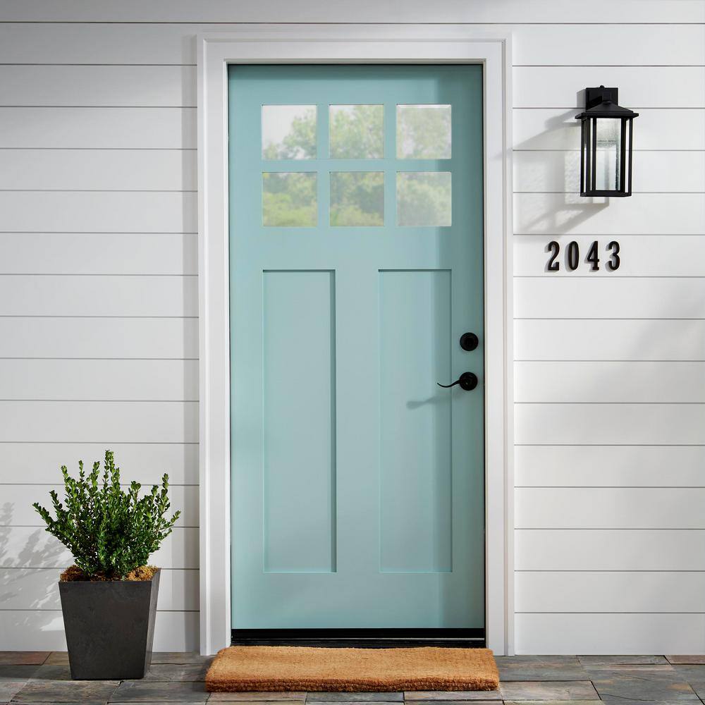 Everbilt 4 in. Flush Mount Aged Bronze House Number 9