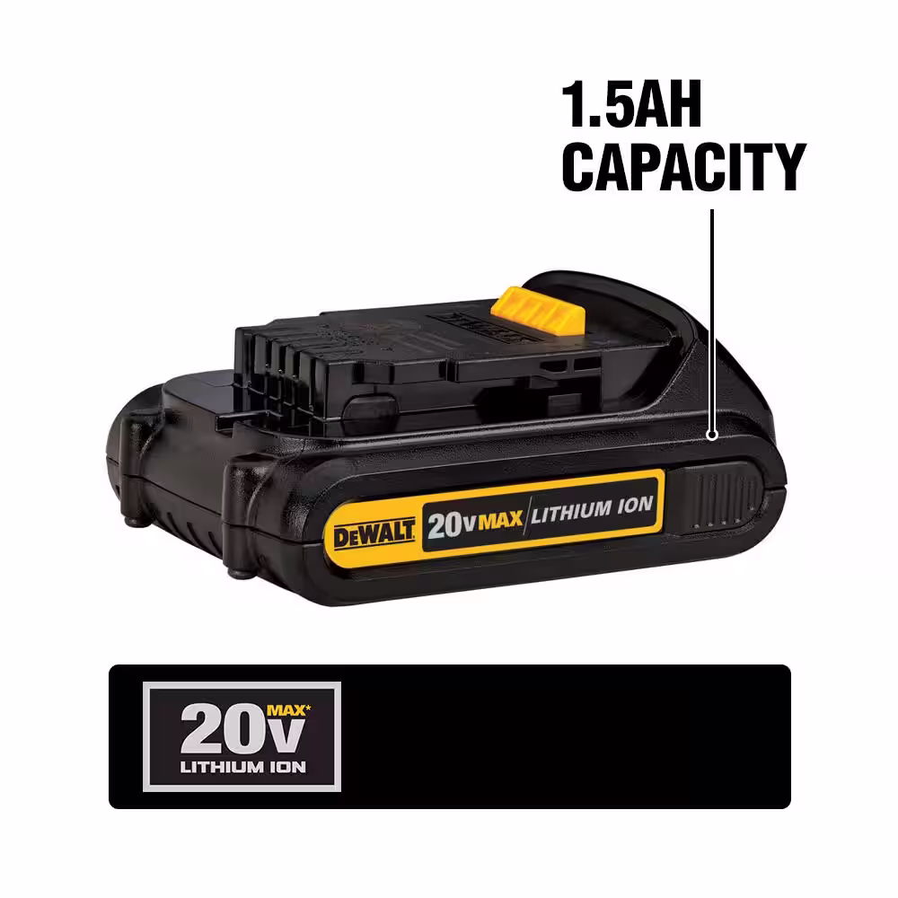 DEWALT 20V MAX Lithium-Ion 1.5Ah Compact Battery Pack (3-Pack)