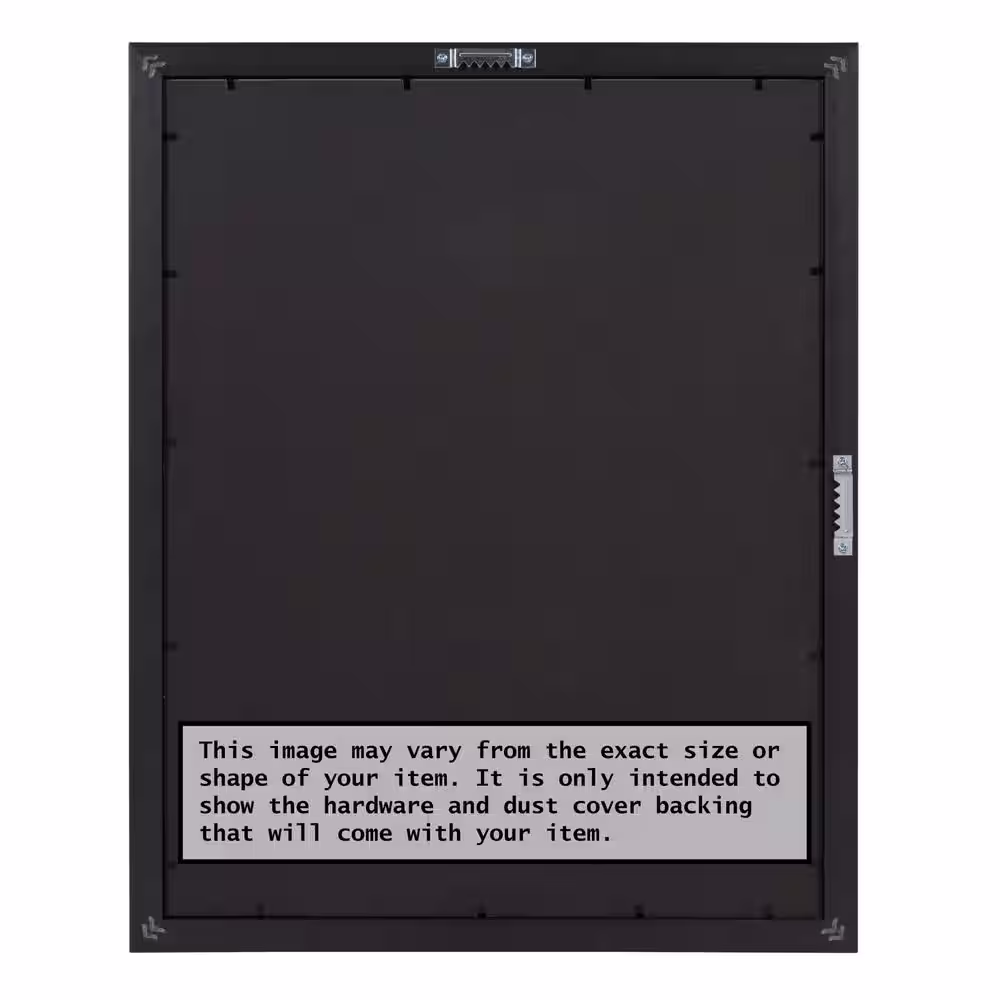 Amanti Art Elegant Brushed Pewter Narrow Picture Frame Opening Size 24 x 36 in.