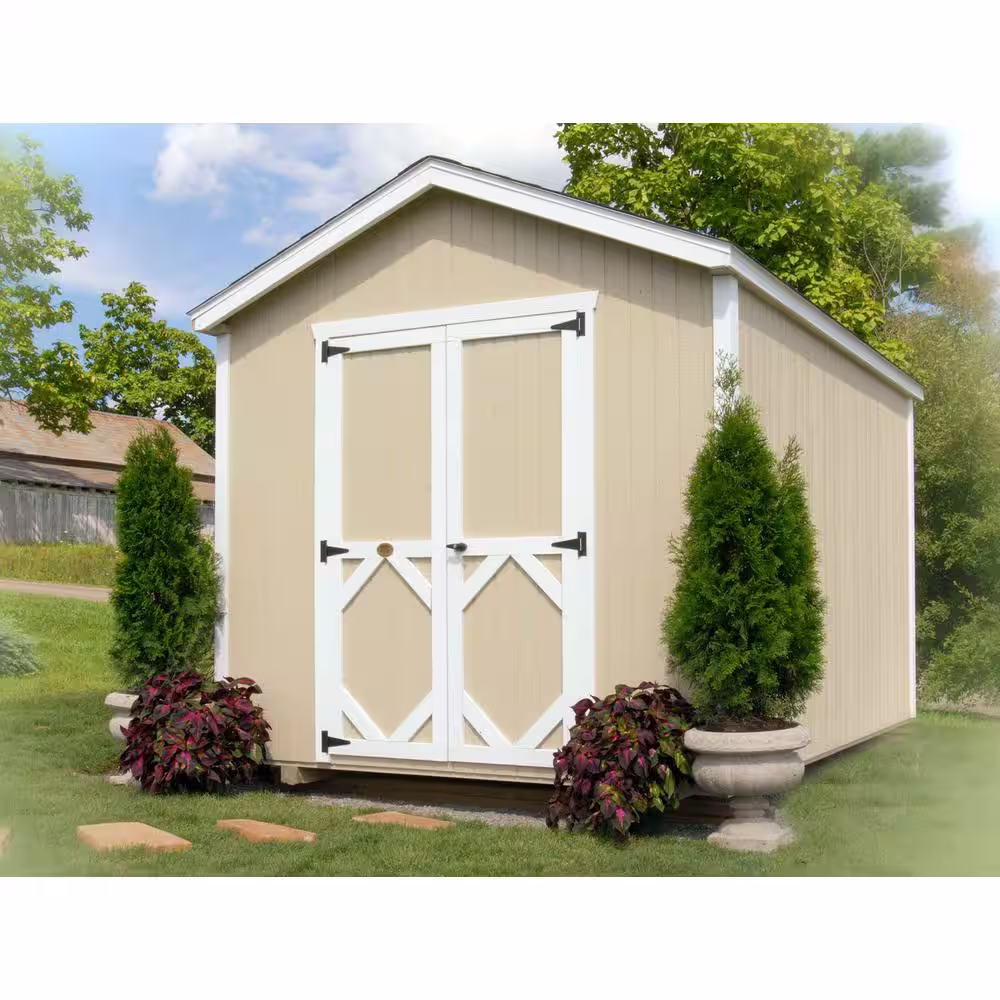 LITTLE COTTAGE CO. Classic Gable 12 ft. x 18 ft. Wood Storage Building DIY Kit with Floor